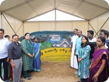 Inauguration of sand art